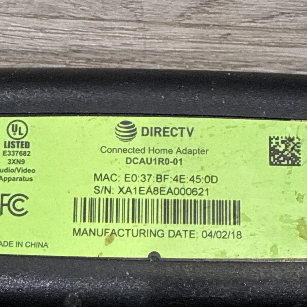 DIRECTV DCAU1R0-01 Connected Home Adapter
